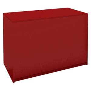 KDT-254  목재 평면 카운터 빨강색  사이즈 색상 변경 가능 주문제작 안내데스크 인포메이션 책상
